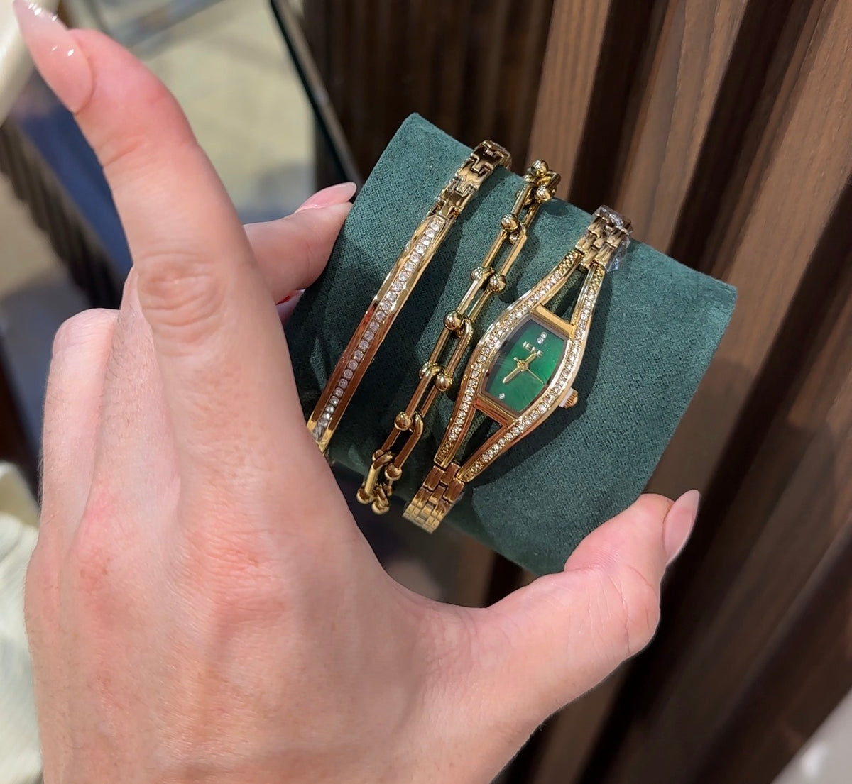Coffret cadeau vert